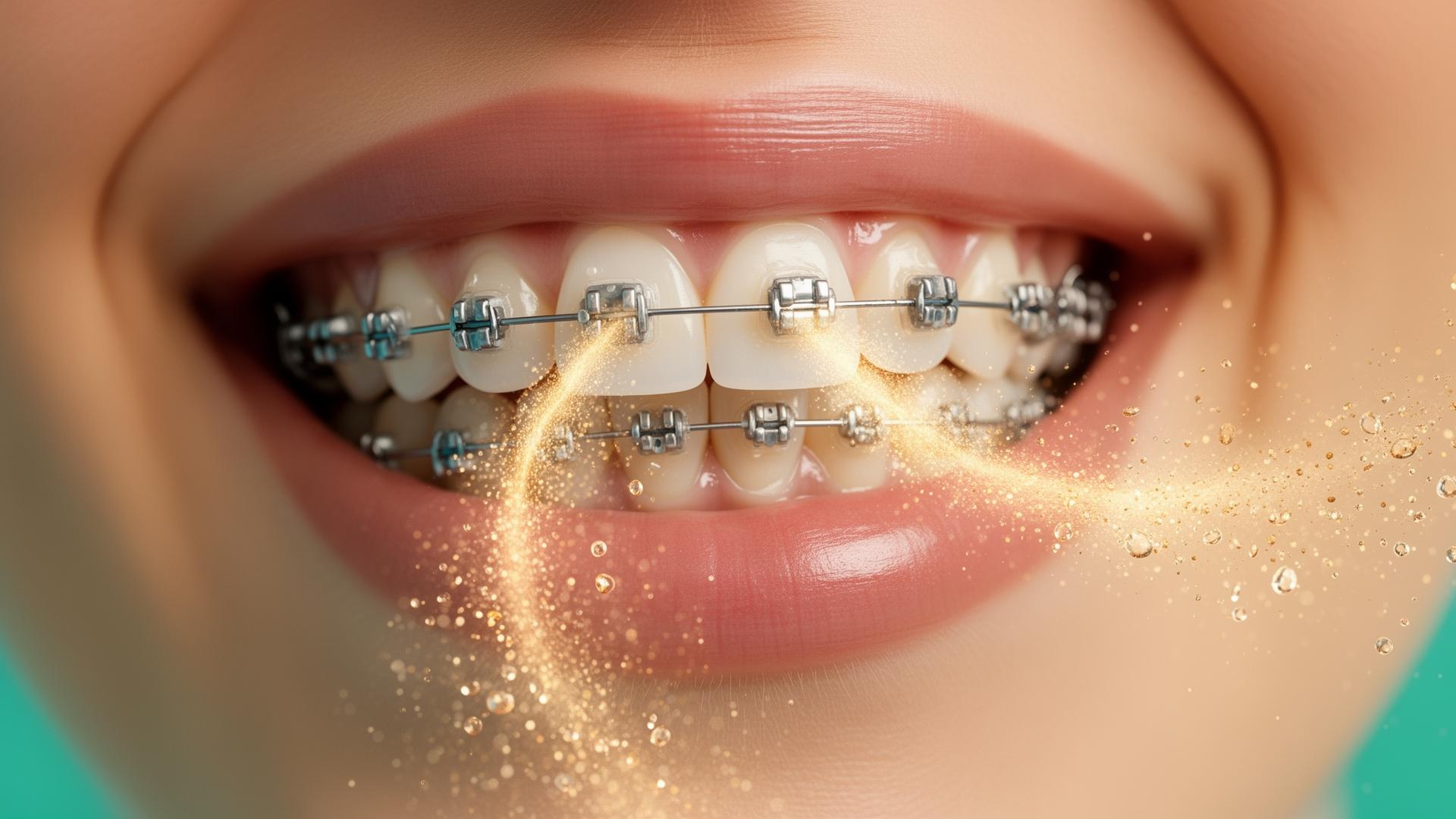 GBT Airflow cleaning around orthodontic braces